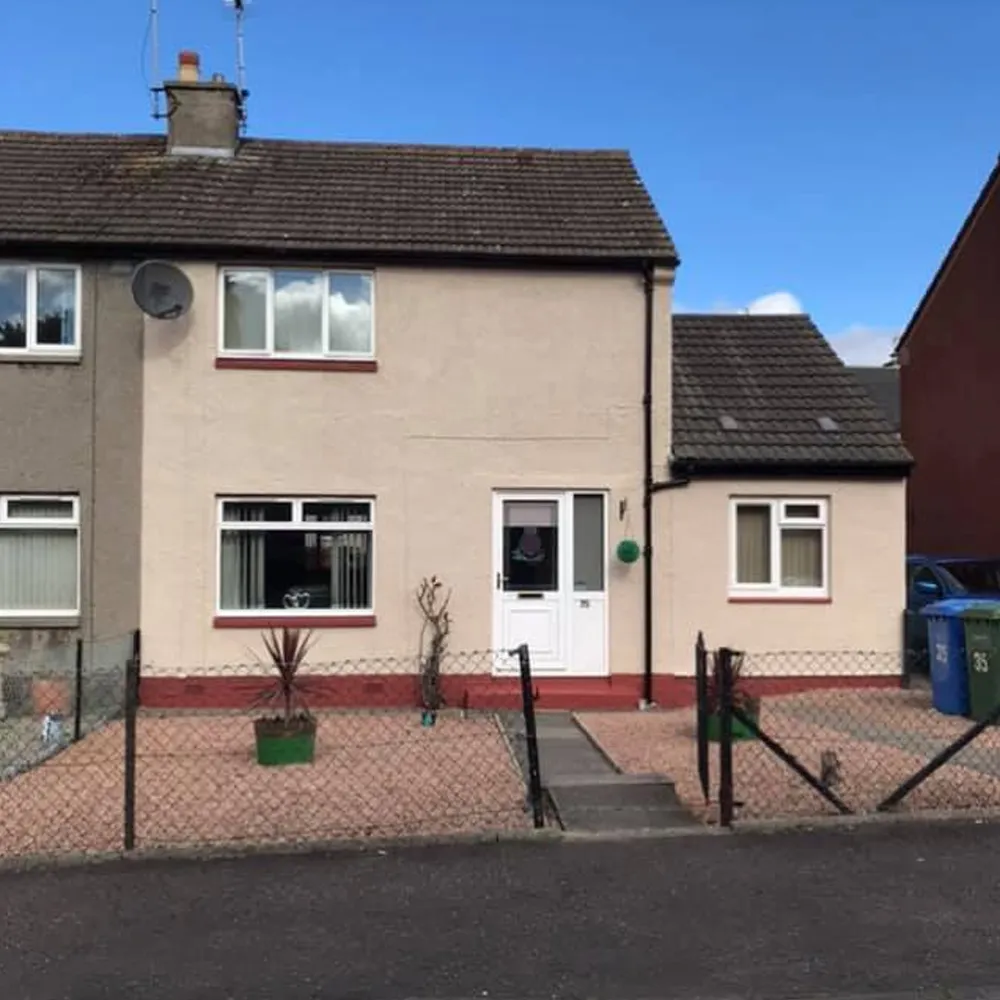 House exterior after professional painting work